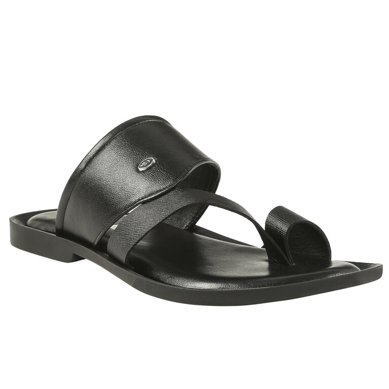 Black Leather Sandals